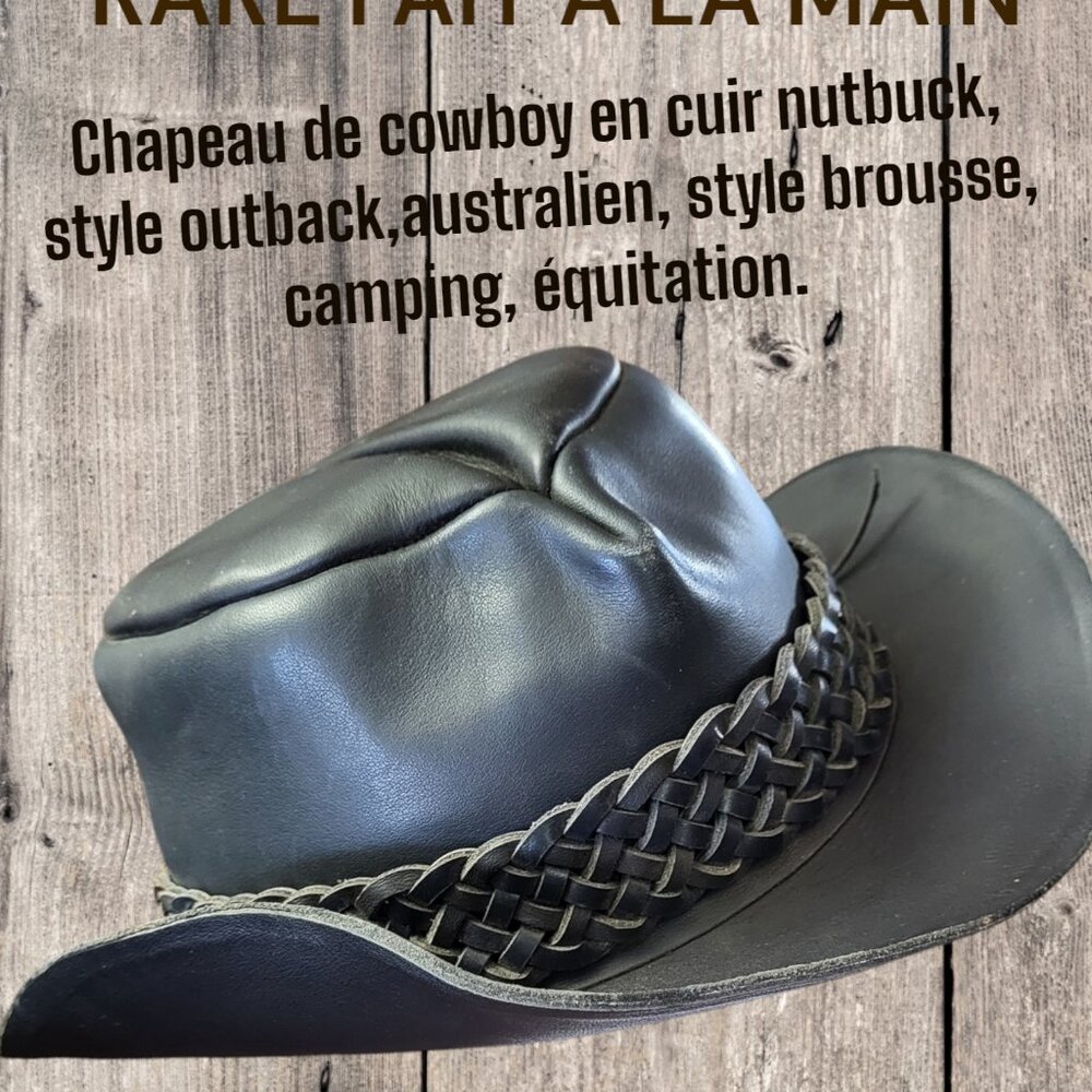 M'en or women’s Hat  chapeau pour femme ou homme cowboy